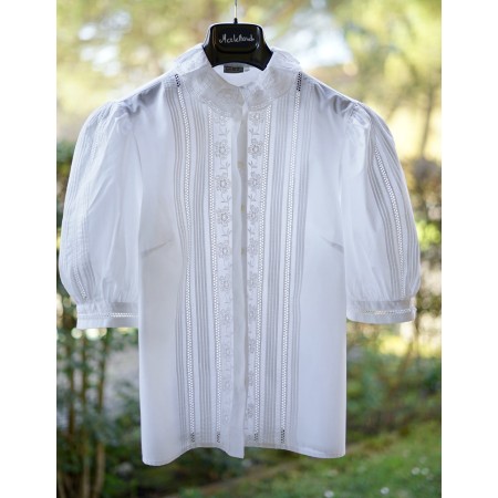 CAMICIA  STILE TIROLESE  TG.46 it. Gratz