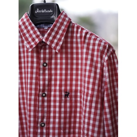 CAMICIA UOMO TIROLESE  TG. L  41/42 Waldschutz