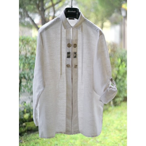 CAMICIA STILE TIROLESE  TG. 44/46 it. Country Line. donna