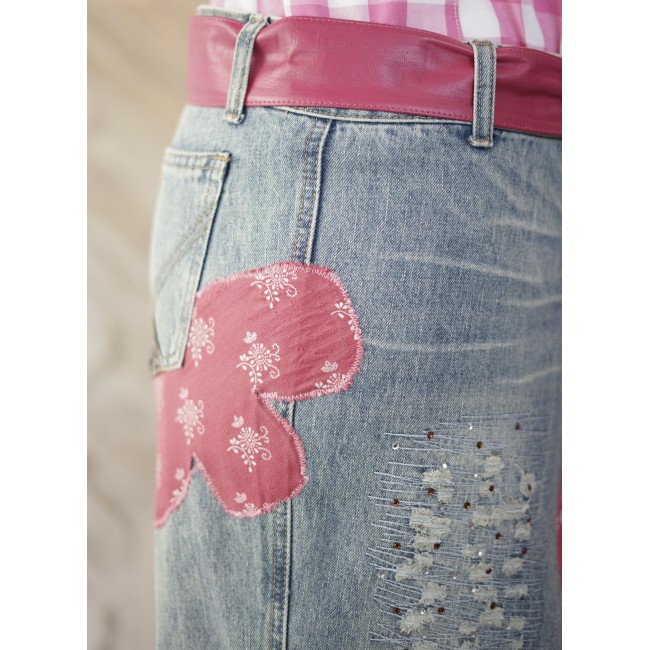 GONNA LUNGA Jeans  tg S/M Kiss Miss