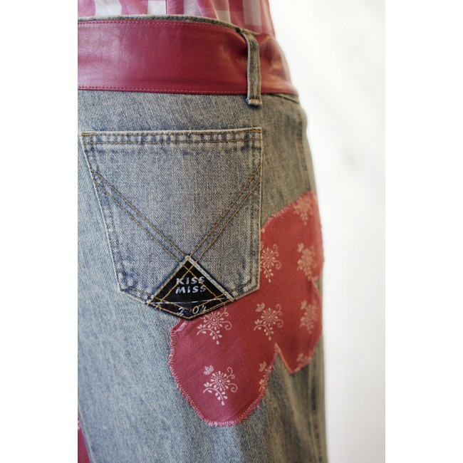 GONNA LUNGA Jeans  tg S/M Kiss Miss