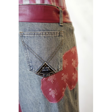 GONNA LUNGA Jeans  tg S/M Kiss Miss