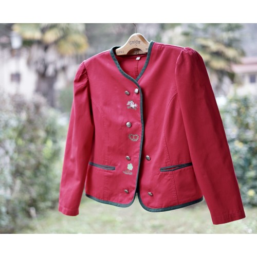 GIACCA LEGGERA TIROLESE  tg. 50 it. ROSSA