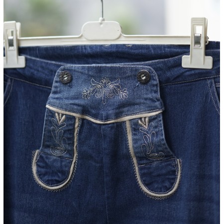 PANTALONI tg. 52 it.  JEANS STILE TIROLESE DONNA