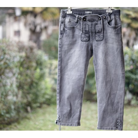 PANTALONI tg. 44 it.  JEANS STILE TIROLESE DONNA