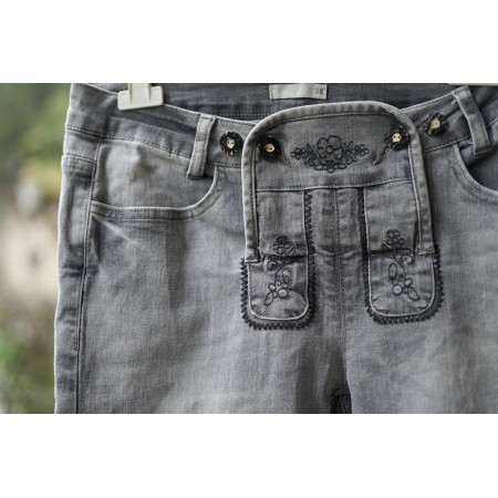 PANTALONI tg. 44 it.  JEANS STILE TIROLESE DONNA