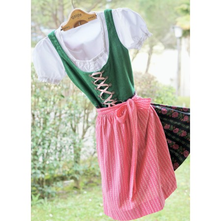 ABITO STILE TIROLESE tg. 36/38 it.  DIRNDL VINTAGE TOSTMANN