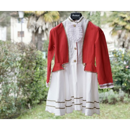Costume da bambina majorette artigianale vintage