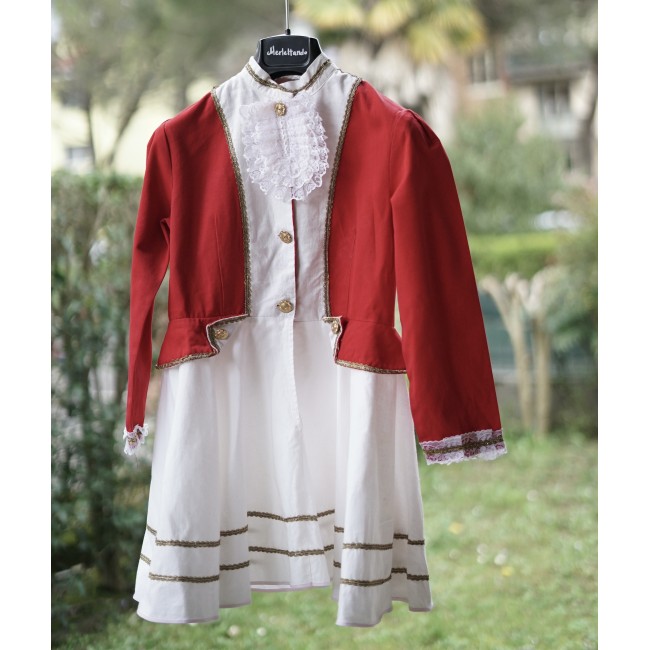 Costume da bambina majorette artigianale vintage