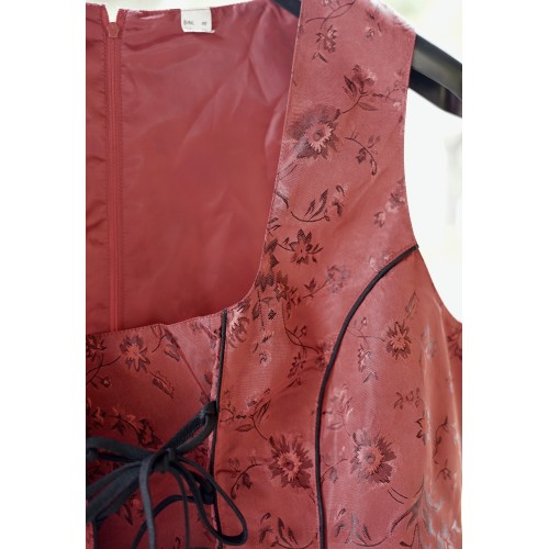 GILET CORPETTO  ROSSO / BORDEAUX TIROLESE Tg 50/52it. 2