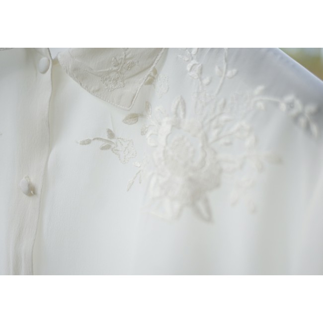 CAMICIA IN SETA RICAMATA A MANO tg.XL
