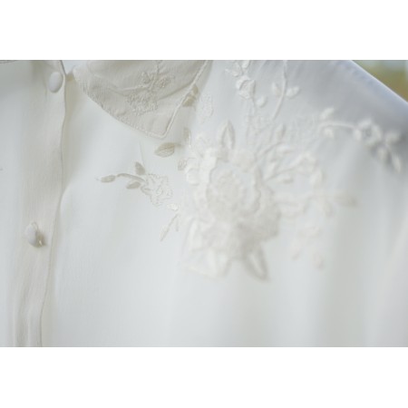 CAMICIA IN SETA RICAMATA A MANO tg.XL