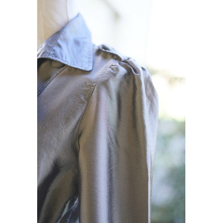 TRENCH DONNA COLORE ARGENTO  TG. 12 uk/ 44 it Atmosphere