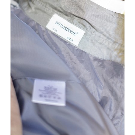 TRENCH DONNA COLORE ARGENTO  TG. 12 uk/ 44 it Atmosphere