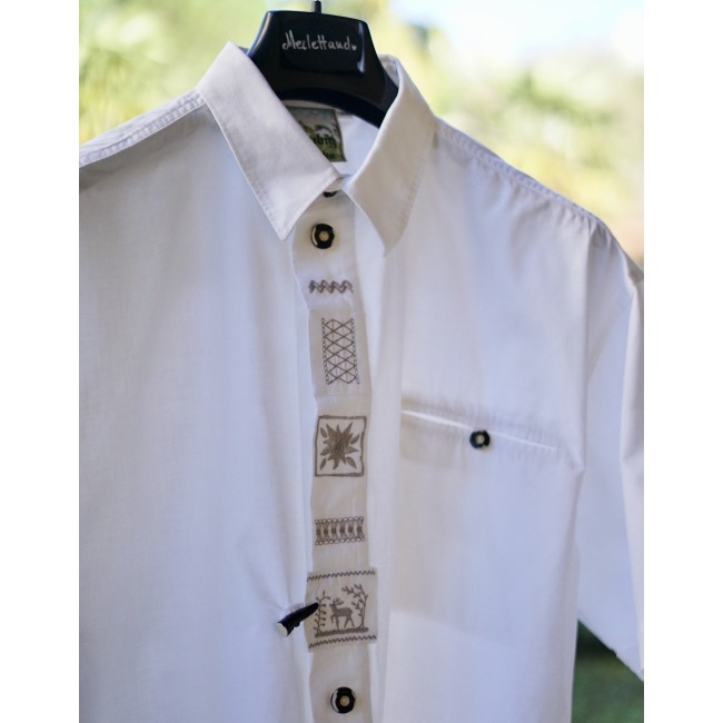CAMICIA UOMO TIROLESE  TG. 43 Brubig Trachten