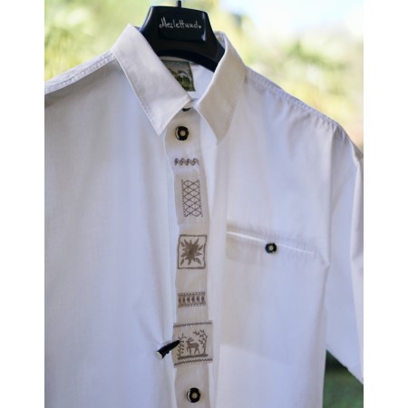 CAMICIA UOMO TIROLESE  TG. 43 Brubig Trachten