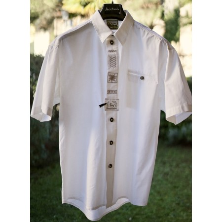 CAMICIA UOMO TIROLESE  TG. 43 Brubig Trachten