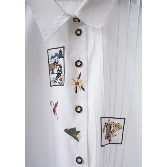 CAMICIA STILE TIROLESE  TG. 4XL / 5XL