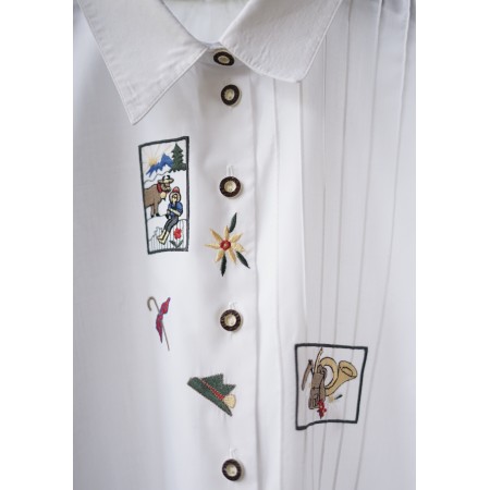 CAMICIA STILE TIROLESE  TG. 4XL / 5XL