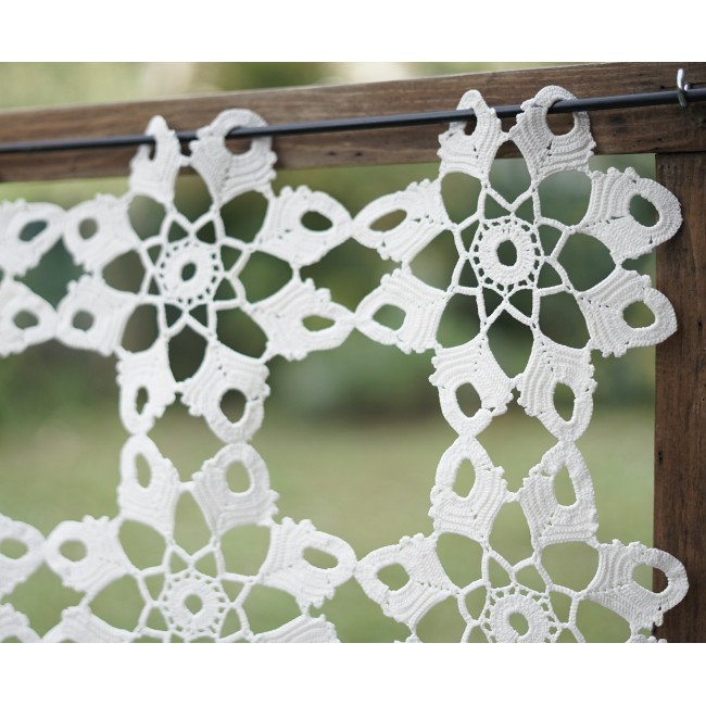 COPPIA TENDINE VINTAGE UNCINETTO 78x45cm