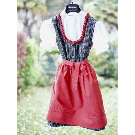 ABITO TIROLESE   tg. 8/9 anni + GREMBIULE CAMICIA
