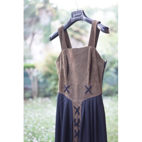 ABITO STILE TIROLESE tg. 42/44 it.  pelle lino Distler 2