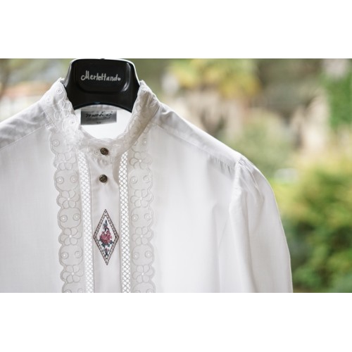 CAMICIA STILE TIROLESE  TG. 48 it. Meico 2