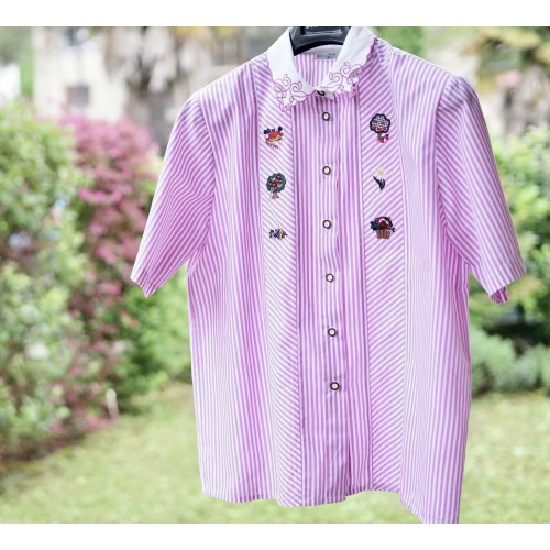 CAMICIA STILE TIROLESE  TG. 46/48 it.