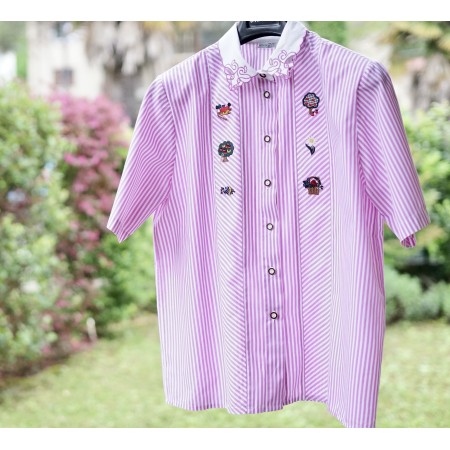 CAMICIA STILE TIROLESE  TG. 46/48 it.