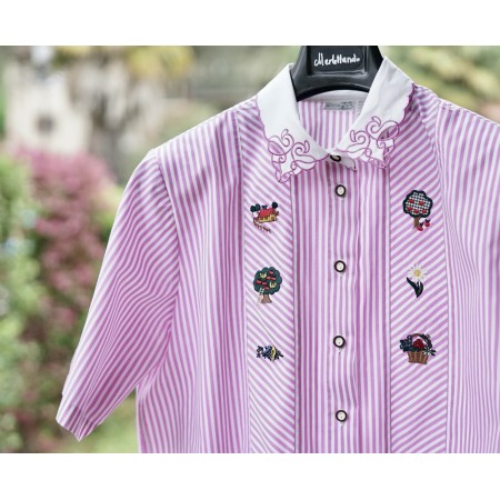CAMICIA STILE TIROLESE  TG. 46/48 it.