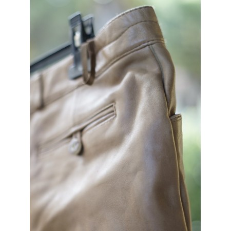 PANTALONI tg. 54/56 it. PELLE  TIROLESE DONNA LEKRA