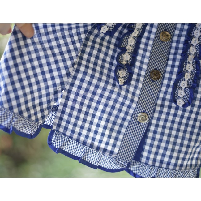 CAMICIA A QUADRETTI TIROLESE  tg 44 it.Landhaus