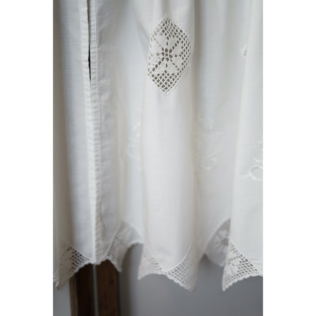 COPPIA TENDINE 100x65cm CON INSERTI UNCINETTO