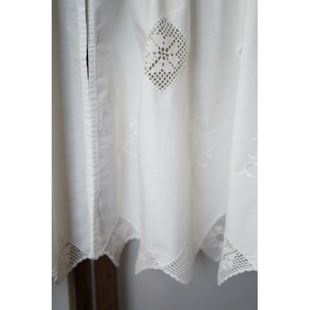 COPPIA TENDINE 100x65cm CON INSERTI UNCINETTO