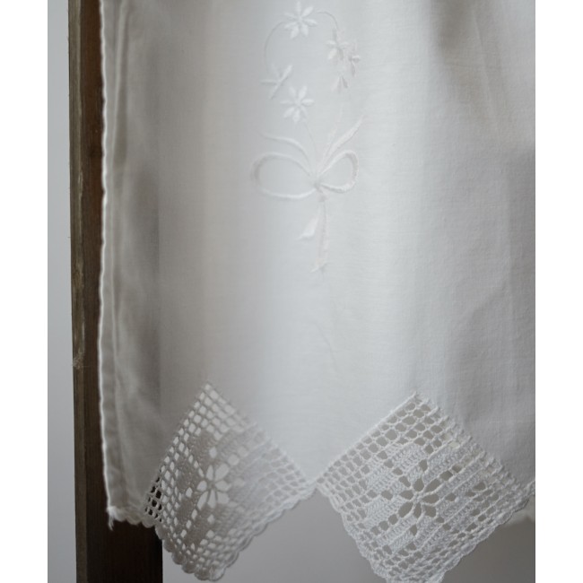 COPPIA TENDINE 100x65cm CON INSERTI UNCINETTO