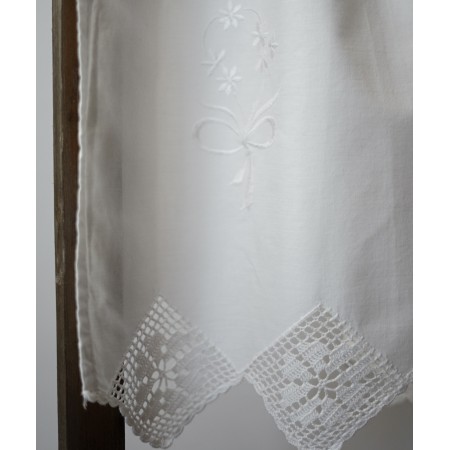COPPIA TENDINE 100x65cm CON INSERTI UNCINETTO
