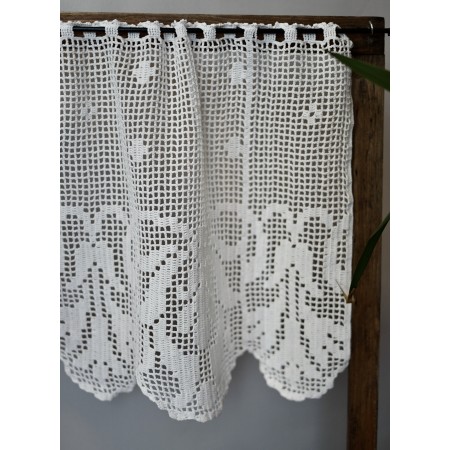 TENDINA REALIZZATA A MANO AD UNCINETTO 110x44 cm