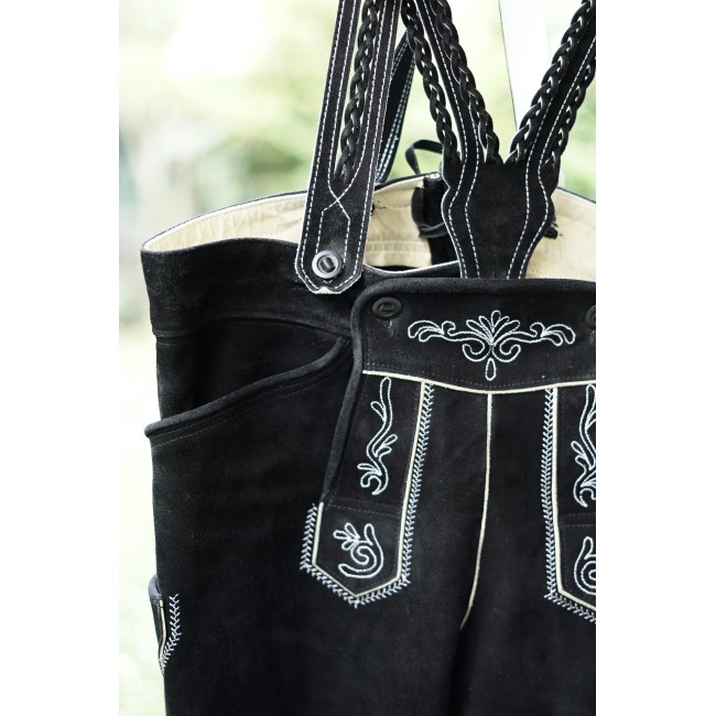 PANTALONI tg. 52 PELLE LEDERHOSEN TIROLESE