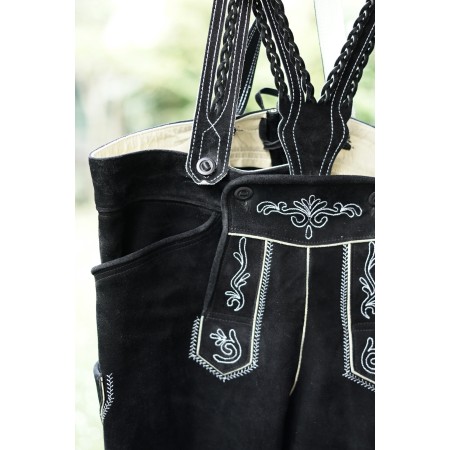 PANTALONI tg. 52 PELLE LEDERHOSEN TIROLESE