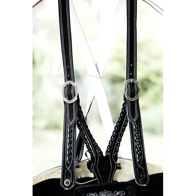 PANTALONI tg. 52 PELLE LEDERHOSEN TIROLESE