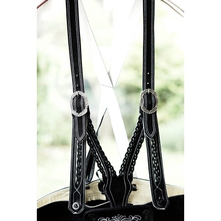 PANTALONI tg. 52 PELLE LEDERHOSEN TIROLESE