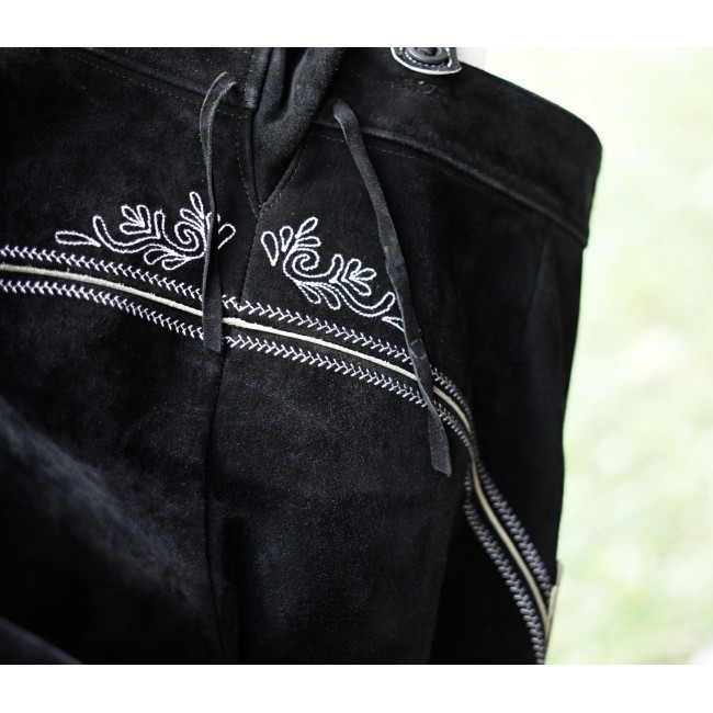 PANTALONI tg. 52 PELLE LEDERHOSEN TIROLESE