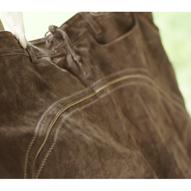 PANTALONI tg. 60 PELLE LEDERHOSEN TIROLESE...