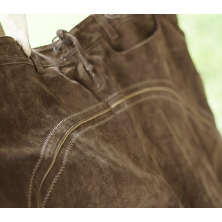 PANTALONI tg. 60 PELLE LEDERHOSEN TIROLESE Landhaus nuovi