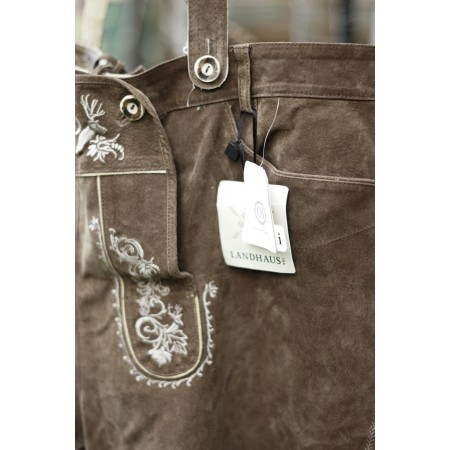 PANTALONI tg. 60 PELLE LEDERHOSEN TIROLESE Landhaus nuovi