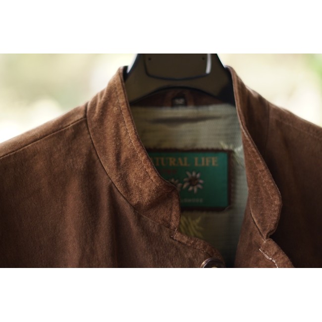 GIACCA IN LINO/ PELLE tg. 52/54 it. STILE...