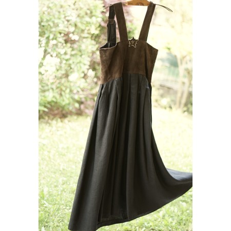 ABITO STILE TIROLESE tg. 44 it.  pelle lino Feiner