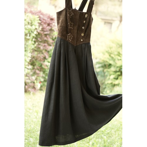 ABITO STILE TIROLESE tg. 44 it.  pelle lino Feiner