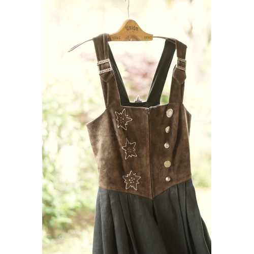 ABITO STILE TIROLESE tg. 44 it.  pelle lino Feiner 2