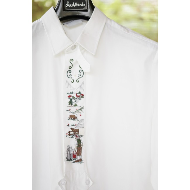 CAMICIA UOMO TIROLESE  TG. 42/43 AS Munchen